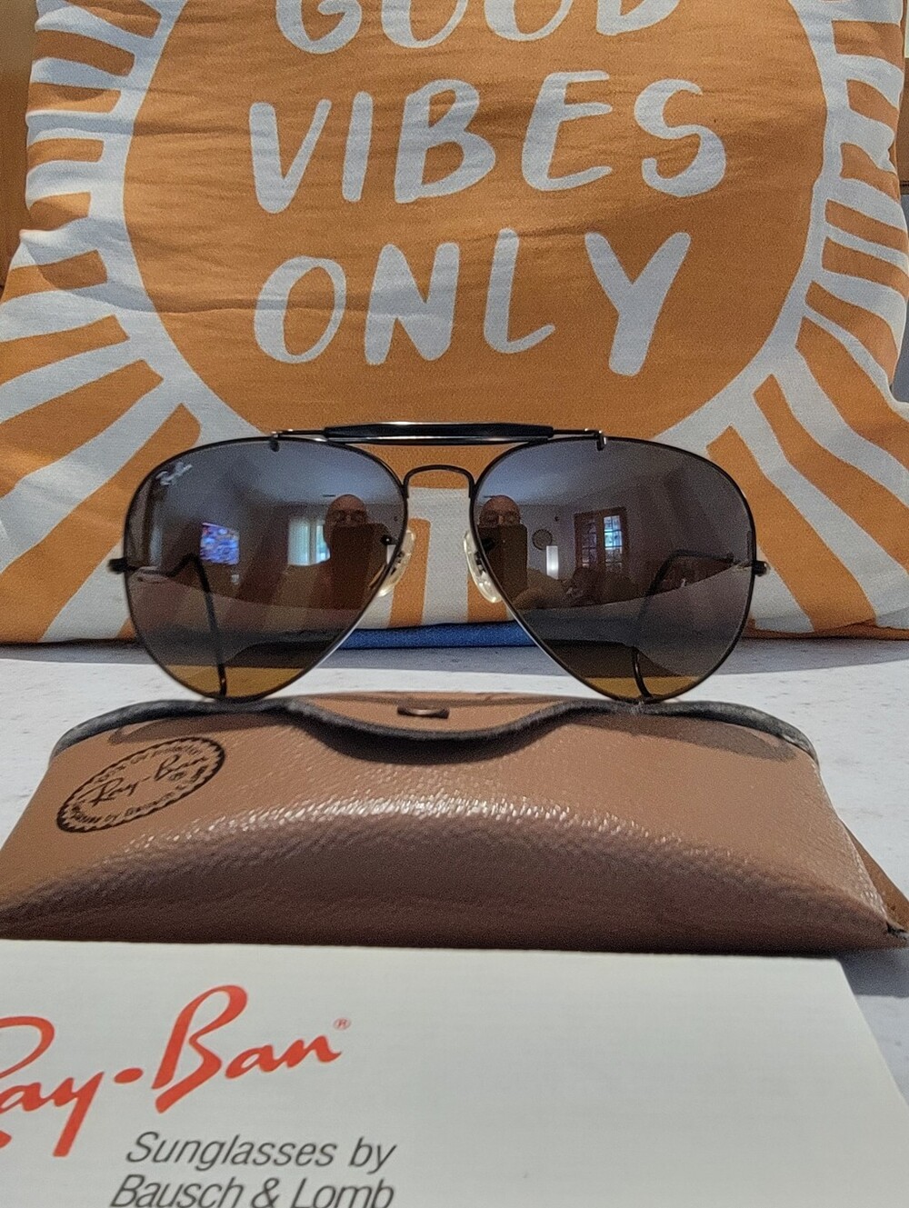 Vintage Ray-Ban Outdoorsman Aviators B&L B15 Lenses Cable Temples Sunglasses